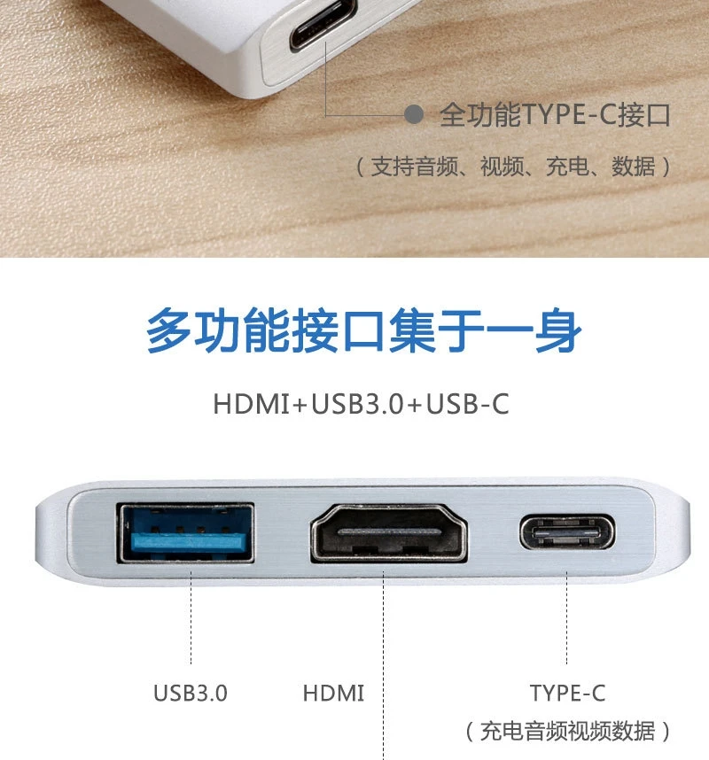 Для Macbook Pro air-HDMI для поддержки зарядного устройства 3,0 передачи данных