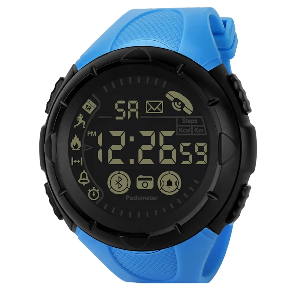 HONHX, мужские спортивные часы для улицы, Bluetooth, цифровые часы, мужские с хронографом, Автоматическая Дата, светодиодный, наручные часы, Relogio, спортивные мужские часы