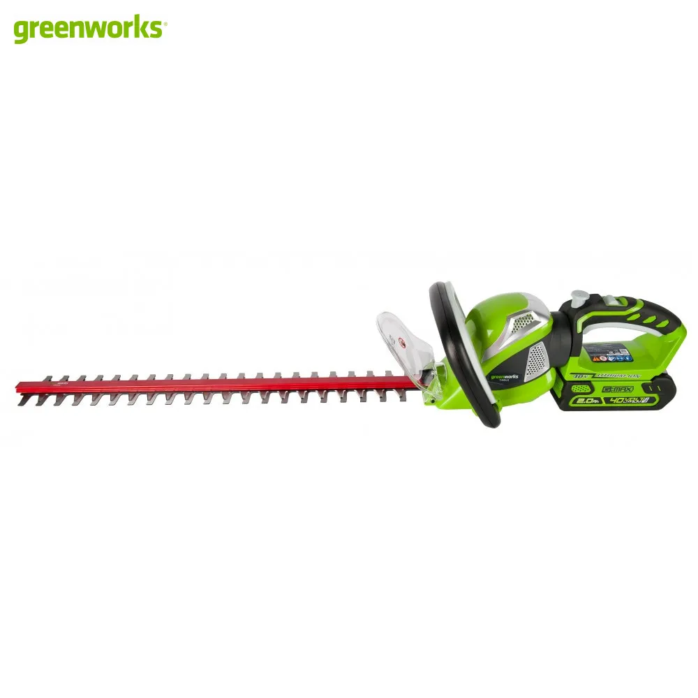 Кусторез аккумуляторный GreenWorks G40HT61 40V 61 см без АКБ и ЗУ|Триммер для живой изгороди|