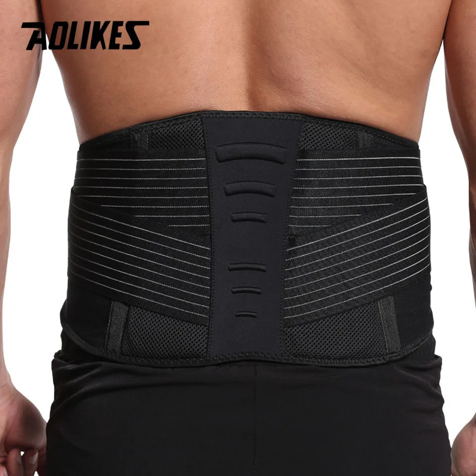 AOLIKES поддержка поясницы пояс корсет для спины бандаж облегчения боли Корректор