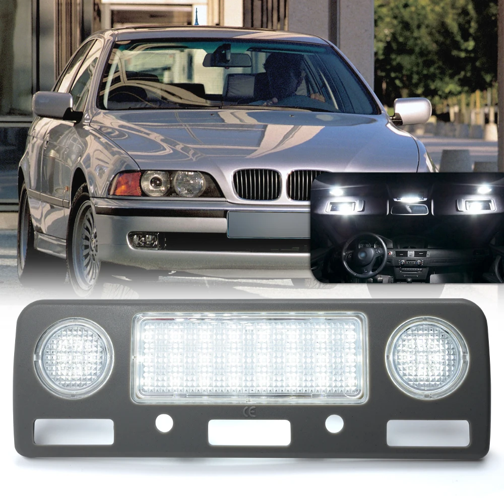 

1PC Led Dome Roof Light Lamp For BMW 5 7 Series E38 E39 740i 740iL E39 525i 528i 530i 540i M5 Center Led Interior Dome Light Kit