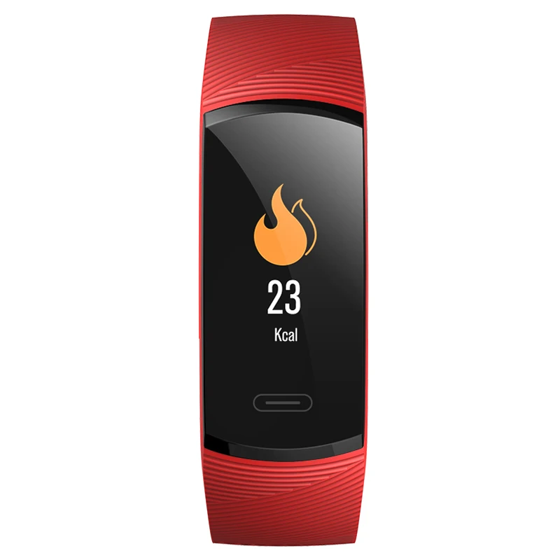 Smart Band Red MK1 умный Браслет IP67 Водонепроницаемый Шагомер фитнес-трекер пульсометр кровяное давление группа трекер активности здоровье браслет - Цвет: Smart Band Red
