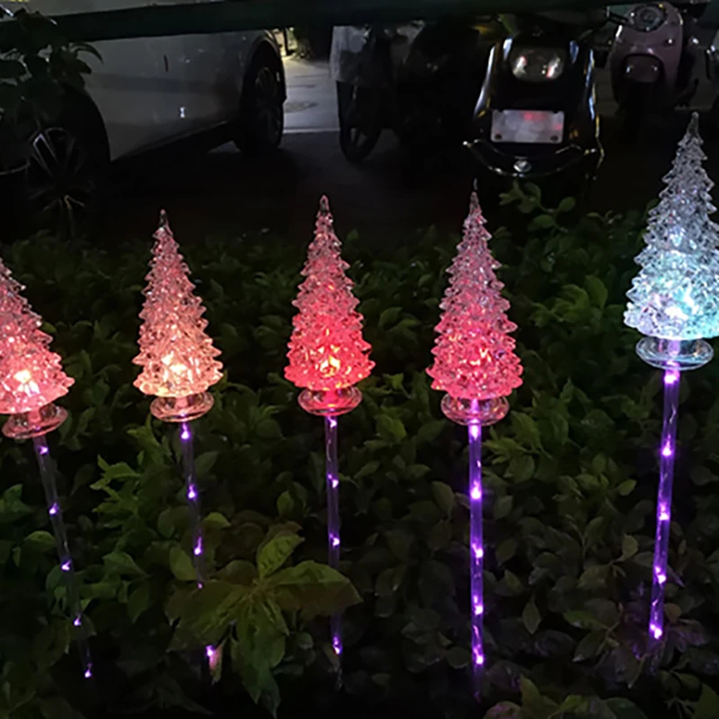 

Solar Lights LED Imitation Christmas Tree Lawn Lights Outdoor Waterproof Garden Courtyard Park Path Corridor Decorative Lighting