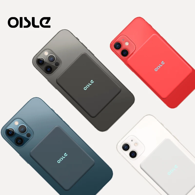OISLE Wireless Magnetic Charging treasure built-in 4225mah Battery For iphone 12 mini pro Power Bank Ultra-thin Portable Charger OISLE Wireless Magnetic Charging treasure built-in 4225mah Battery For iphone 12 mini pro Power Bank Ultra-thin Portable Charger