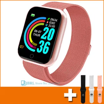 

2020 Smart Watch Men Women Smartwatch Electronics Wristwatch For Android IOS Fitness Tracker Square Bluetooth Smart watch Clock