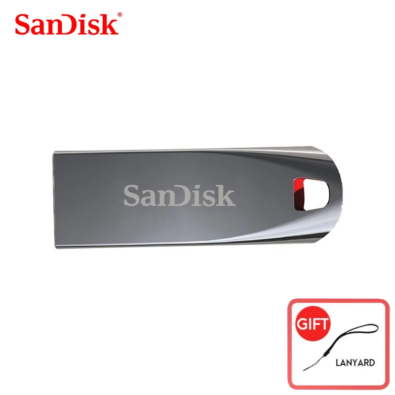 Двойной Флеш-накопитель SanDisk оригинальный CZ71 флэш-накопитель USB 2 0 64 ГБ 32