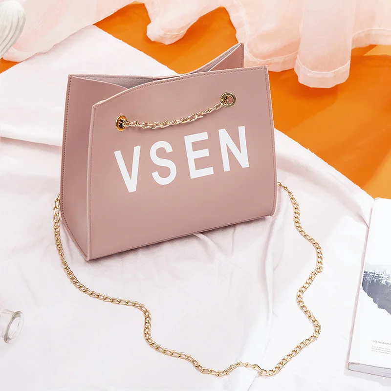 

2020 Fashion Luxury Designer New Fashion Temperament PU One Shoulder Shopping Diagonal Small Square Bag 31048