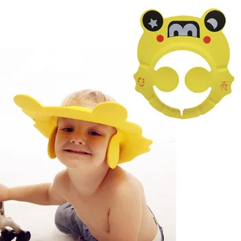 

1PC Cartoon Baby Shower Hat Visor Caps Adjustable Baby Shampoo Bathing Hat Bonnet for Toddler Infant Kids Wash Hair Shield Hat