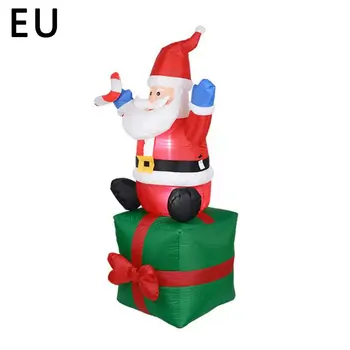 

Christmas Props Inflatable Toys Santa Claus Gift Package Shape Inflatable Models Funny Performance Props