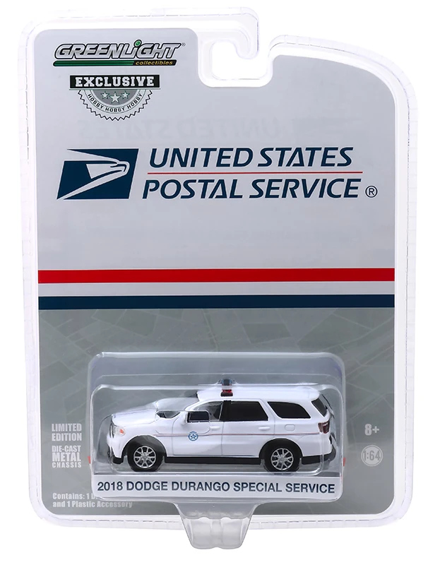 GreenLight CARS 1/64 2018 DODGE DURANGO специальный сервисный коллектор металлическая литая