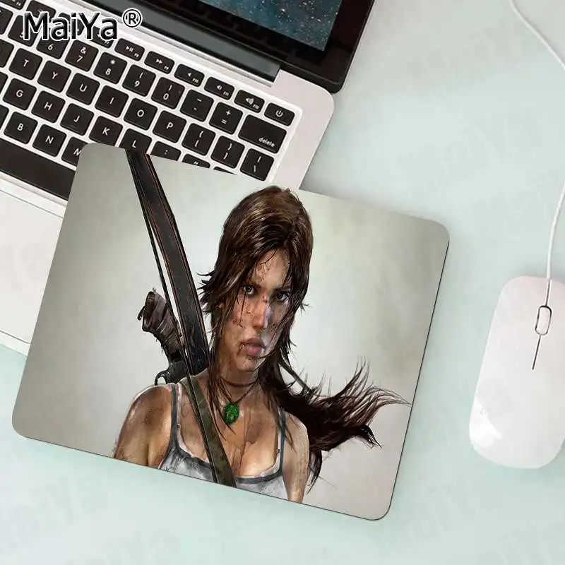 MaiYaCa tomb raider маленький коврик для мыши ПК компьютерный коврик резиновый ПК компьютерный игровой коврик для мыши - Цвет: No Lock Edge18x22cm