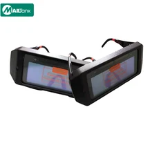 Защитная маска, автоматические очки для глаз, солнечные очки, Толщина 6 мм, объектив, сварочный фотоэлектрический шлем для строительных сварочных работ