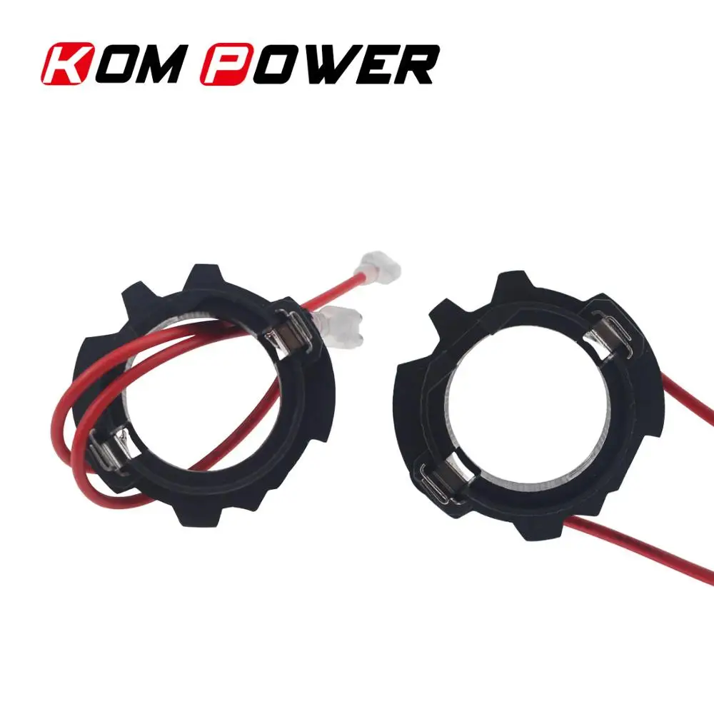 KOM POWER 2 шт. автомобиль H7 светодиодный лампы держатель адаптер для VW Golf 5 Volkswagen Jetta Sagitar гнездо для фары фиксирующие клёпки