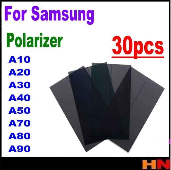 30 шт.; ; детское нижнее белье ЖК-дисплей поляризационная пленка для samsung A10 A20 A30 A40 A50 A70 A80 A90 ЖК-фильтр поляризующая пленка Мгновенной Печати polaroid
