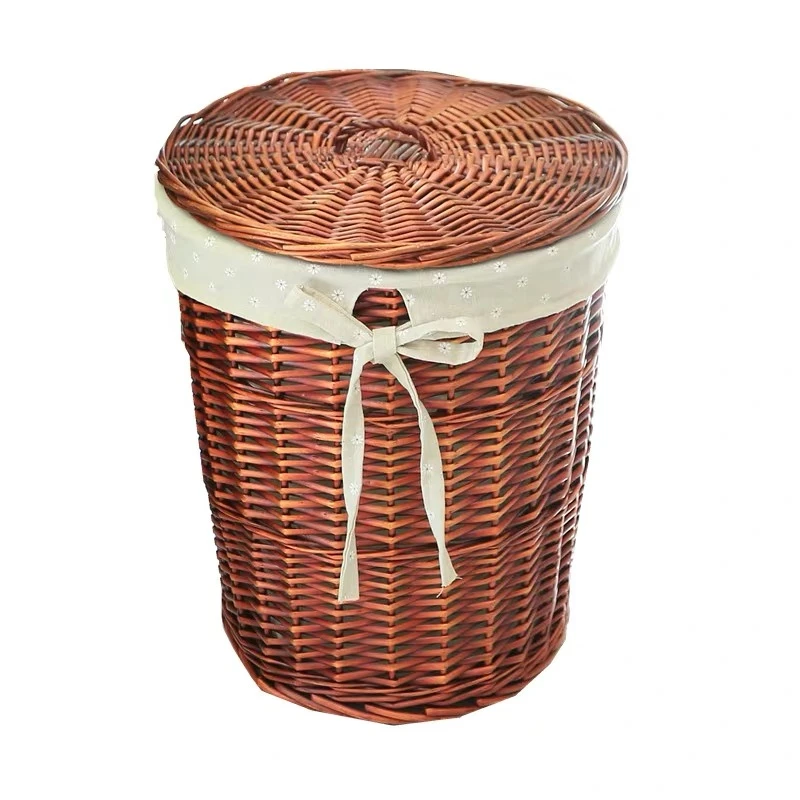 auditie huurling Kwaadaardig Natural Wicker Laundry Storage Baskets Box Home Bathroom Decoration Square  Small Large Wicker Storage Baskets With Lids Wasmand - Storage Boxes & Bins  - AliExpress