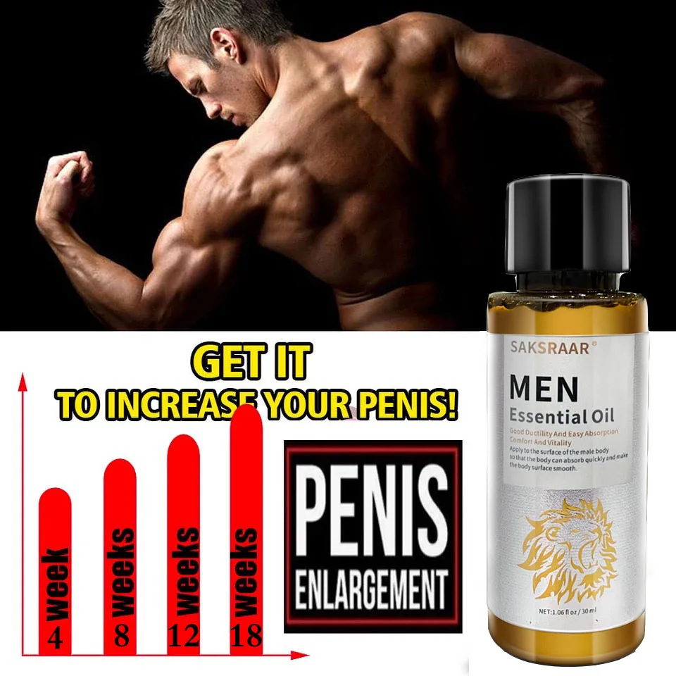 Aceite de crecimiento espesante del pene para hombre, miembro grande, aumento de la erección líquida del pene, mejora el cuidado de la salud, agrandar el masaje