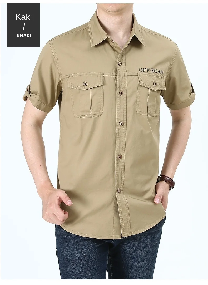 camisas masculinas de manga curta para verão roupas militares dos homens camisa masculina casual apto homem social camisa masculina