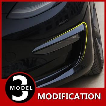 

Modification Decorative accessories for air knife spoiler fog light for Tesla for model 3