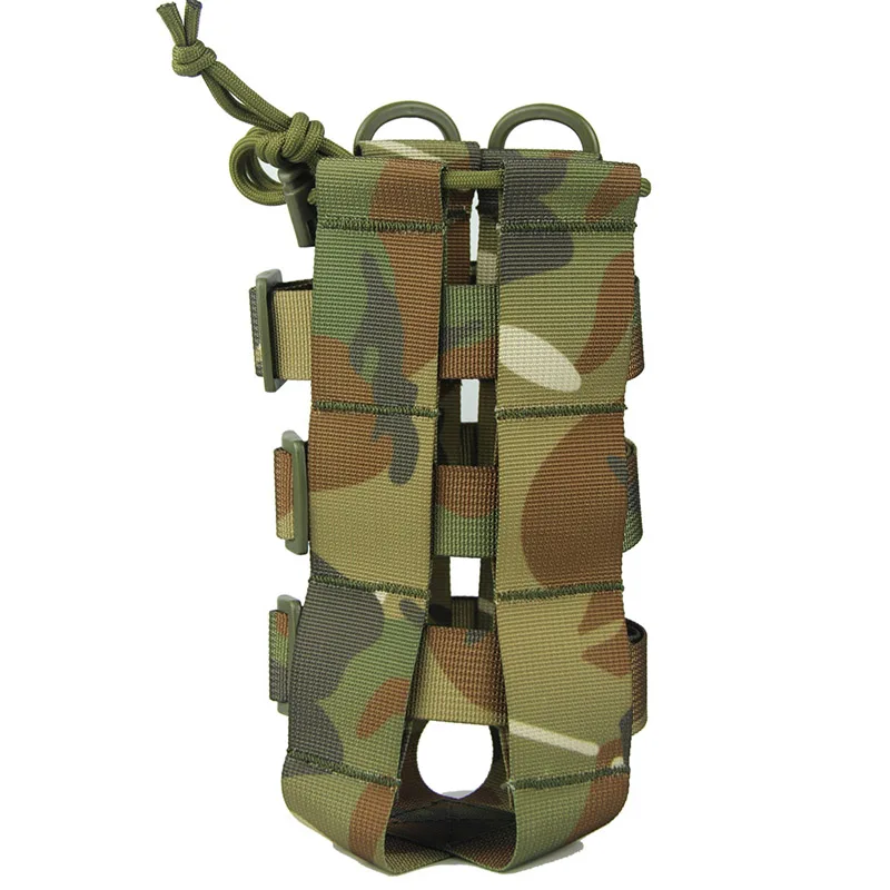 

2.5L Tactical Water Bottle Pouch Bag Military Outdoor Travel Hiking Drawstring Water Bottle Holder Kettle Carrier Bag