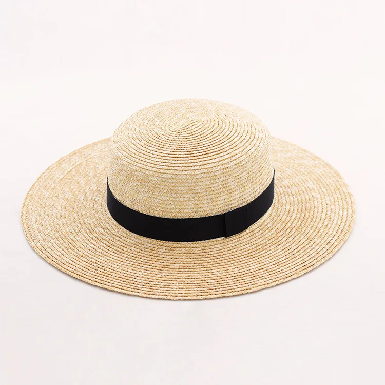 Классическая натуральная Соломенная Шляпа Fedora, летняя, ручная работа, тонкая соломенная плетеная Шляпа Fedora для мужчин и женщин, джаз, Панама, шляпа с полями, 5 см, 7с, 10 см - Цвет: 0.6cm fine Brim10cm