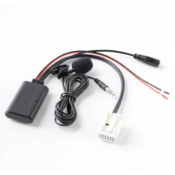 

5-12V Car Audio AUX Bluetooth Cable Adapter W/ Microphone For BMW E60 E63 E64 E65 E66 E87 E88 E81 E82 E90 E91 E92 Z4