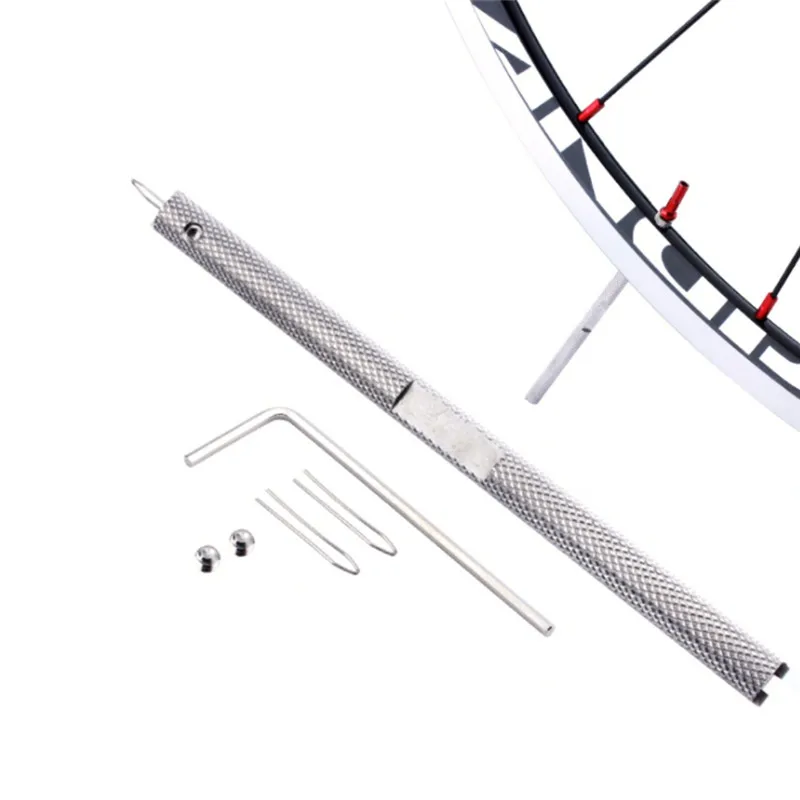 

Useful Durable Stainless steel Spoke Perforator MTB Bike Wheel Repair Tool With Hex Wrench&Screw Highway Fold Bicycle Tool Set