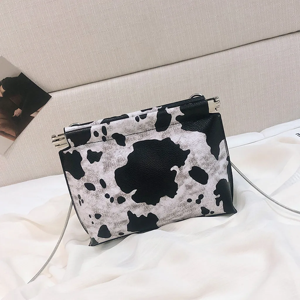 OCARDIAN женская сумка с рисунком коровы, сумка на плечо, сумка на цепочке, маленькая квадратная сумка, одна роскошная дизайнерская сумка-мессенджер, Прямая поставка, May9