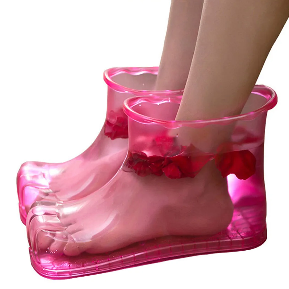 Женская обувь для замачивания ног, массажная ортопедическая обувь, ботинки, пластиковая обувь для купания, домашняя обувь для ухода за ногами, обувь ортопедическая