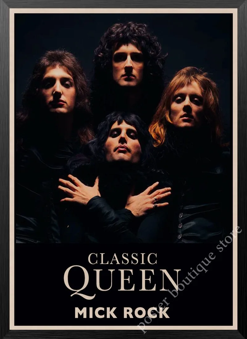 Queen Band музыкальный плакат на крафт-бумаге Фредди Меркьюри, Brian мая винтажная Высококачественная декоративная роспись стены стикер