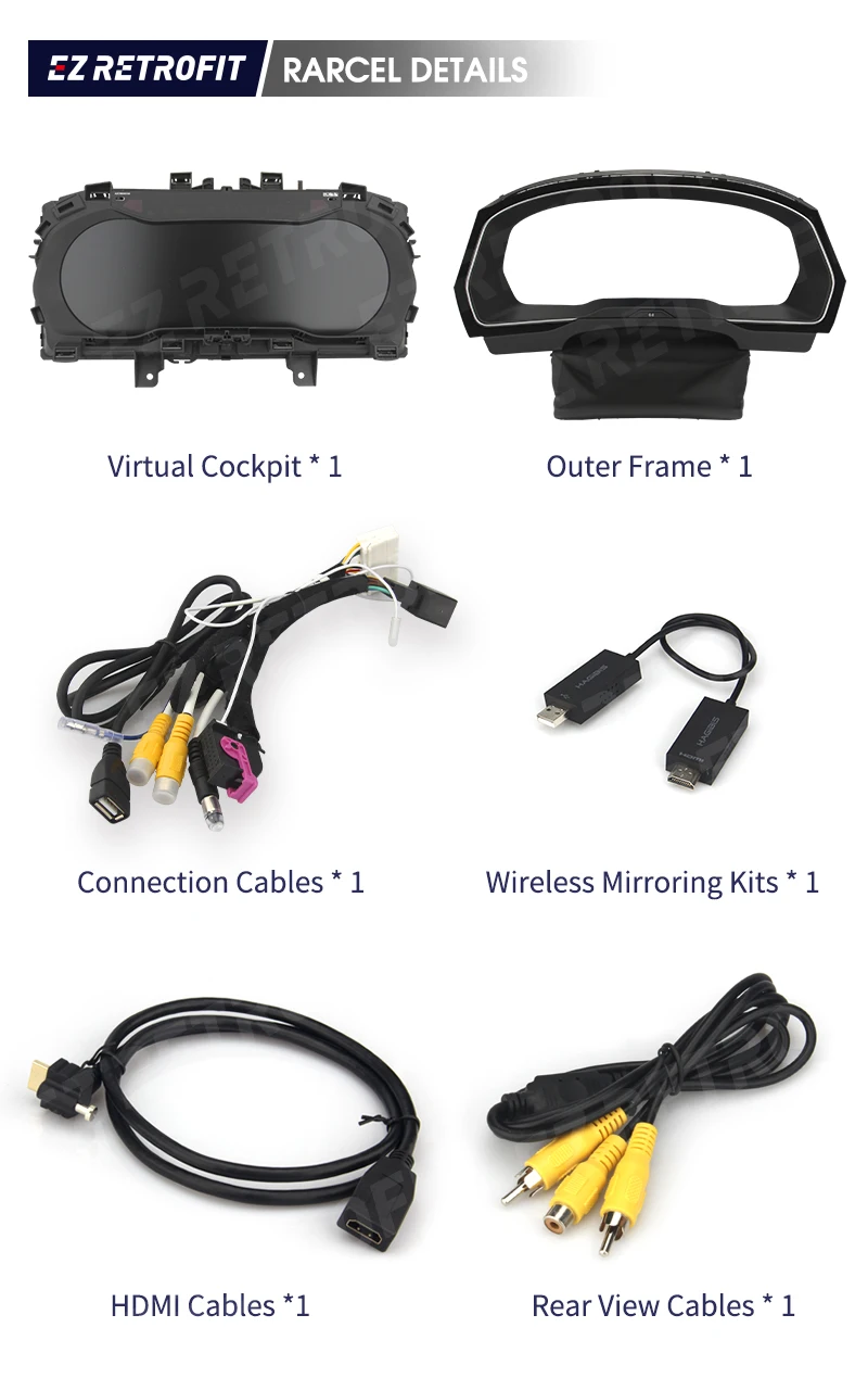 12.3 inches Cockpit Cluster IPS Digital Instrument LCD virtual Speedometer headunit dashboard for VW CC Passat Golf 7 Mk7 Altas