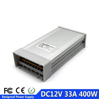 

Single Ouput Switching power supply DC12V 33A 400W Rainproof Driver Transformers AC-DC Outdoor SMPS for LED Strip Light Lamp