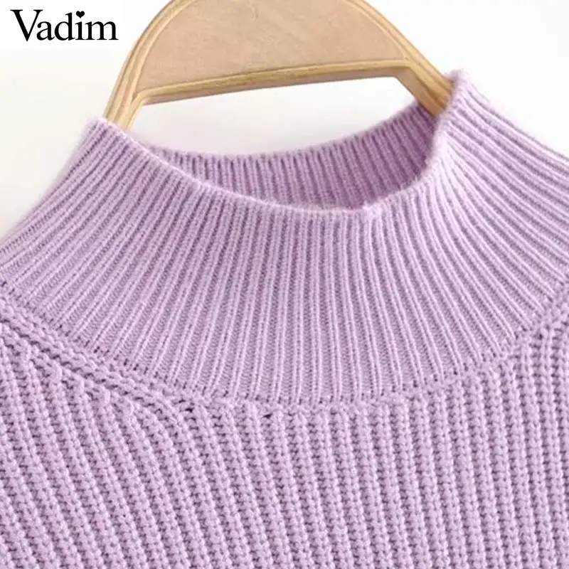 Женское элегантное платье vadim basic водолазка вязаный свитер длинный рукав