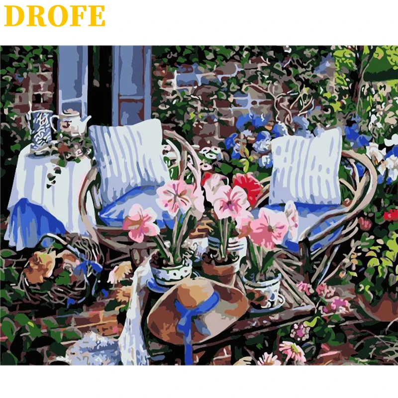 DROFE DIY рамка картина по номерам деревянная 40x50 см сочетание уникальный подарок