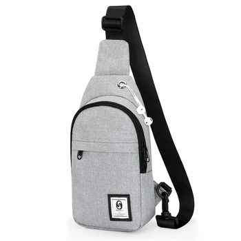 

Arrival Men Belt Bag Trendy Chest Bag For Male Travel Bag Grey Color Multi-Function Shoulder Bag Waist Packs