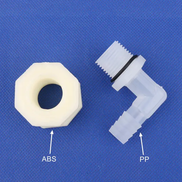 1 Set Abs 6,4 ~ 20 Mm Könyök Víztartály Csatlakozó Akvárium Válaszfalízület Kerti Öntöző Tömlő Vízcső 90 Fokos Adapter - Image 3