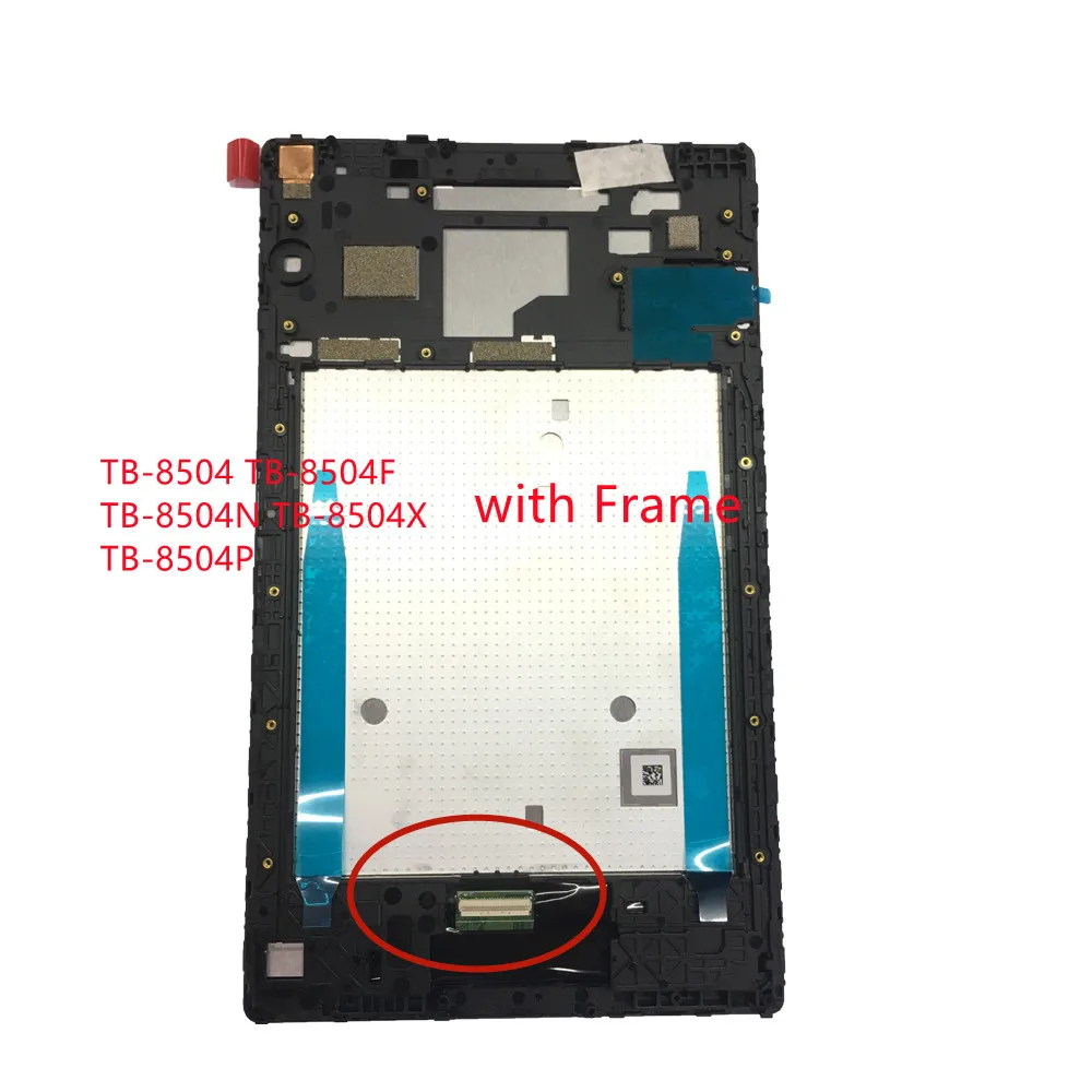 

8.0" New For Lenovo Tab 4 TB-8504 TB-8504F TB-8504N TB-8504X TB-8504P LCD Display + Touch Screen Assembly with Frame