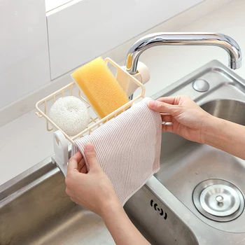 

Faucet Sink Sponge Dish Washer Hanging Storage Drain Rack Bathroom Shower Candy Shelf Soap Holder Organizer Kitchen Accessories