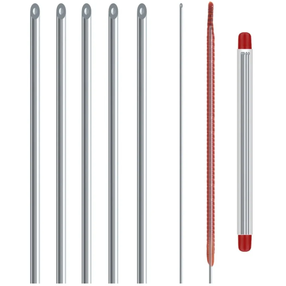 Uds rápido gusano juntos aguja Pines de acero inoxidable herramientas de pesca cebo ganchos No Escapar 20cm agujas de gancho Dropshipping. Exclusivo.