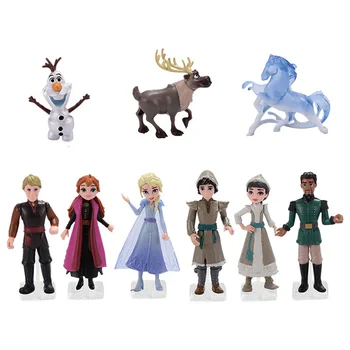 

New Arrival 1Set Snow Queen Elsa Anna PVC Action Figure Olaf Kristoff Sven Anime Dolls Figurines Kids Toy Children Gift