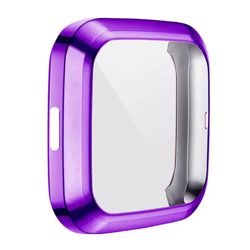 Новинка, 10 цветов, мягкий ТПУ чехол для Fitbit Versa, 2 ремешка, водонепроницаемый корпус для часов, Защита экрана для Fitbit Versa 2, Смарт-часы
