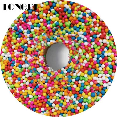 

TONGDI Bedding 3D Lovely Cute Cake Fruit Corn Tortilla Blanket Pita Lavash Food Flannel Blanket For Throw Funny Plush Bedspread