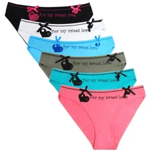 M/L/XL, низкая талия, мягкое эластичное нижнее белье с буквенным принтом, хлопковые трусики, трусы для женщин и девушек