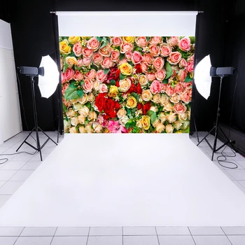 

Photography Props Backdrop Tablecloth Flowers Pattern Studio Background Cloth for Household Parties Theme Accessories