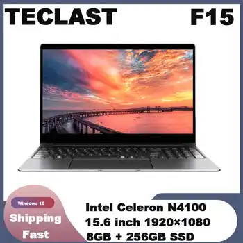 

Teclast F15 Notebook 15.6 ''Windows 10 Intel N4100 Quad Core 1.1 GHz 8 GB RAM 256 GB SSD 1.0MP front Camera HDMI 6000 mAh Laptop