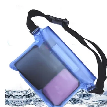 

Three Layers Waterproof Underwater Waist Bag Waterproof Pouch Waist Bag Pouch Beach Pouch with Adjustable and Extra-Long Belt