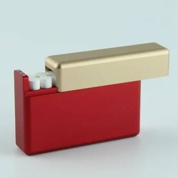 

Electronic cigarette smoking set for iqos 2.4 3.0 duo series cigarette case metal color cartridge storage box can hold 18 sticks