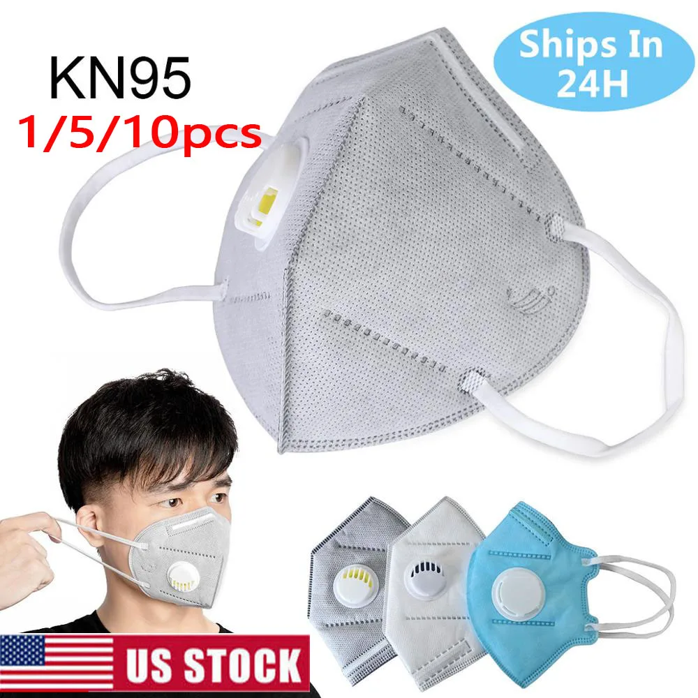 

face mask kn95 With Breathing Valve Mask Wholesale Folding Protective face mask Anti-Fog Dust Mask Fast Delivery