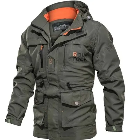 Зимняя куртка в стиле милитари для мужчин, повседневное плотное теплое пальто, армейская куртка пилота, куртки ВВС, куртка-карго, верхняя одежда, куртки с капюшоном, одежда 4XL - Цвет: B