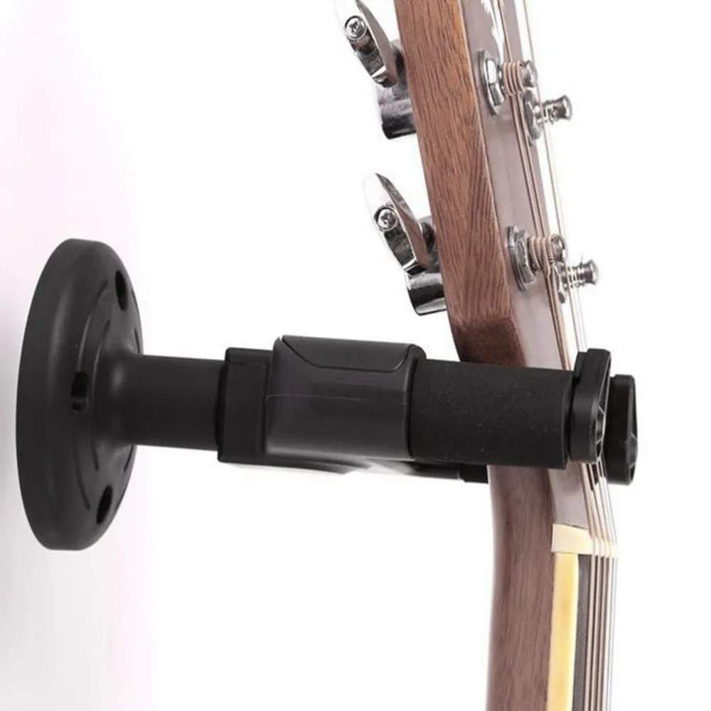 

Black Guitar Hanger Hook Holder Wall Mount Stand Rack Bracket Display Strong Fixed Wall Guitar Bass Screws Accessories