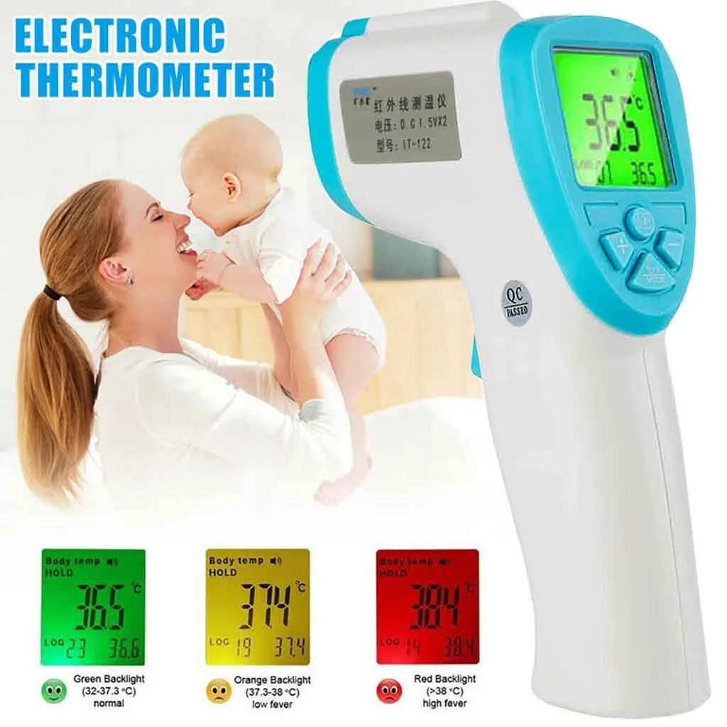 

Adult Digital Termomete Infrared Forehead Body Thermometer Gun Non-contact Termometro Measurement Device Thermometer #LR2